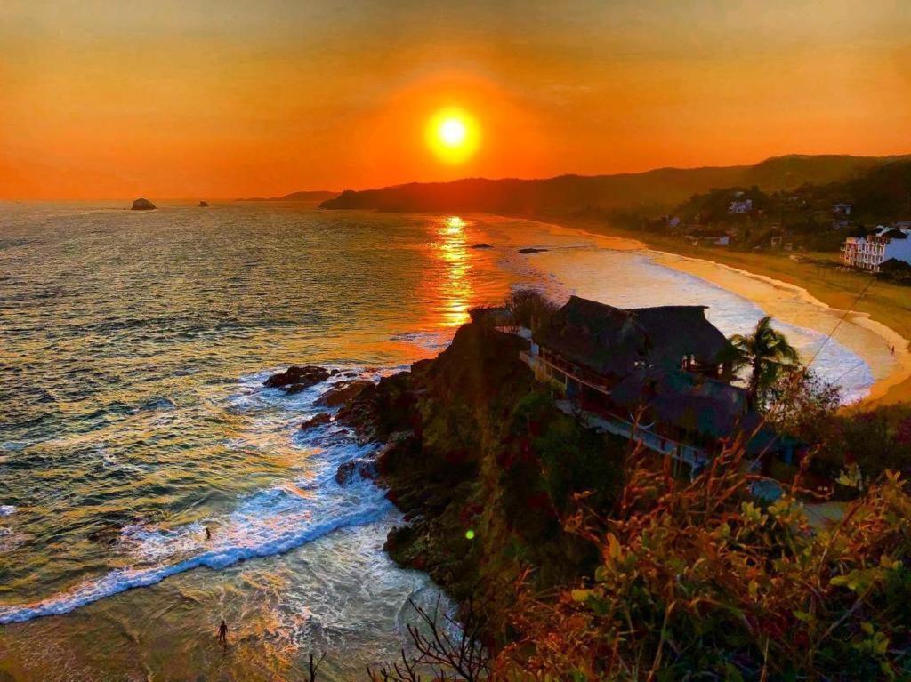 Playa Amor - Private Villa & Best Views Zipolite Ngoại thất bức ảnh